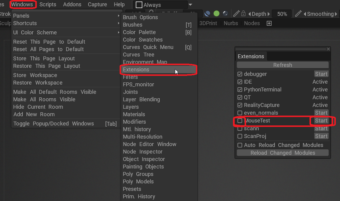 install the extension